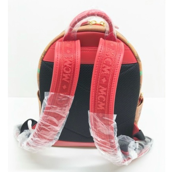 ❌SOLD❌MCM Logo Cognac Skyoptic Diamond Backpack - Picture 7 of 11